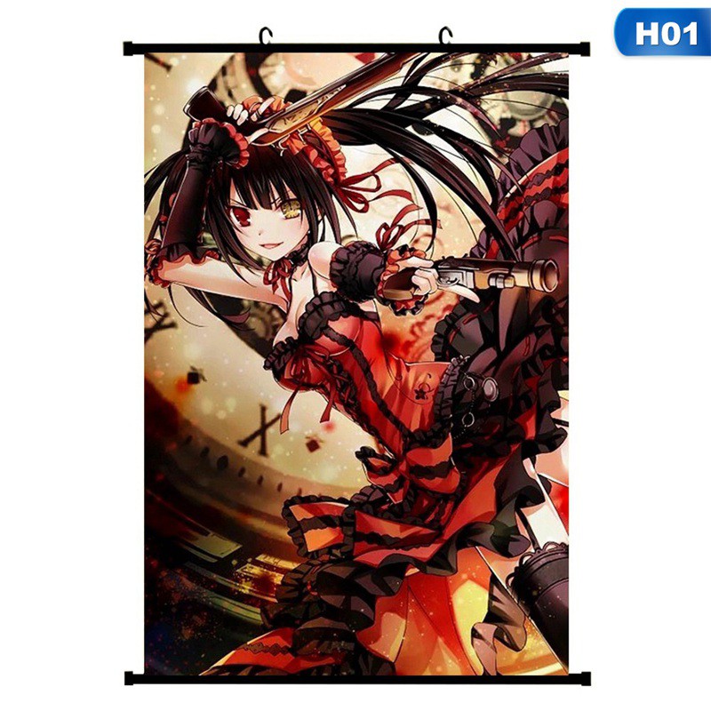 Tranh treo poster hoạt hình anime Nhật Bản Date A Live Kurumi