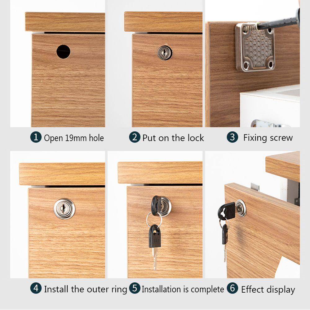 Ổ Khóa Ngăn Kéo Tủ Bằng Hợp Kim Kẽm Chống Trộm Chuyên Dụng
