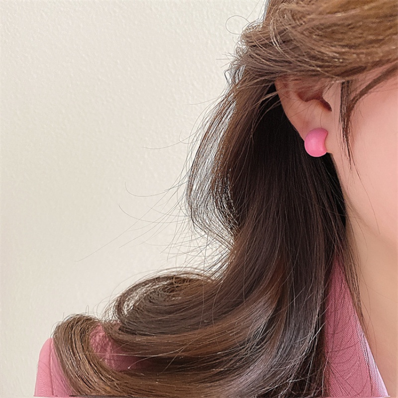 Hoa tai nữ Hoa tai đầy màu sắc đơn giản Hoa tai thời trang mới của Hàn Quốc