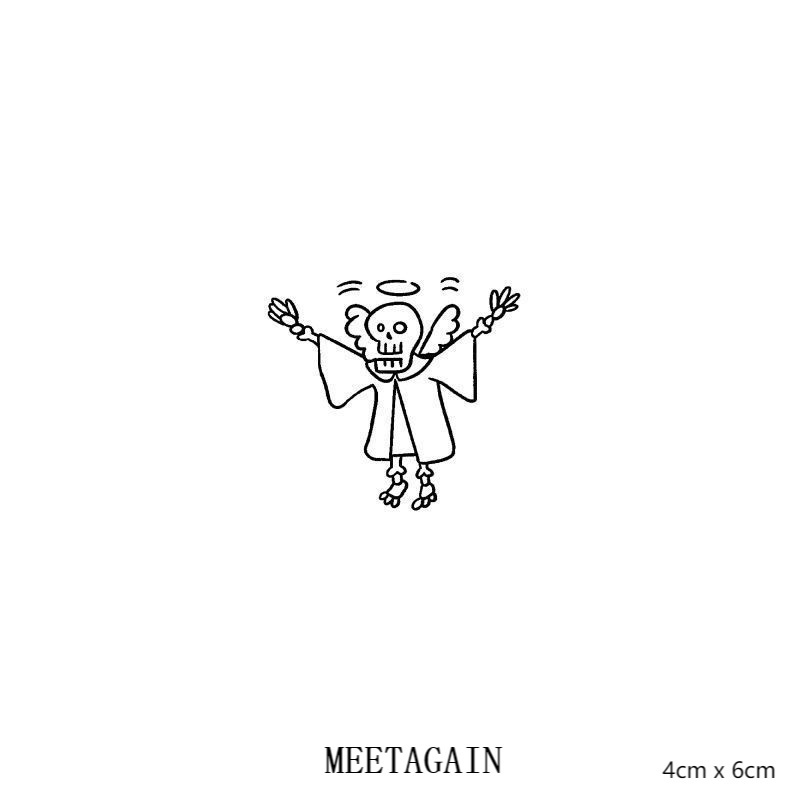 Hình xăm dán tạm thời không thấm nước 4cm X 6cm S-020 giữ được lên đến 15 ngày