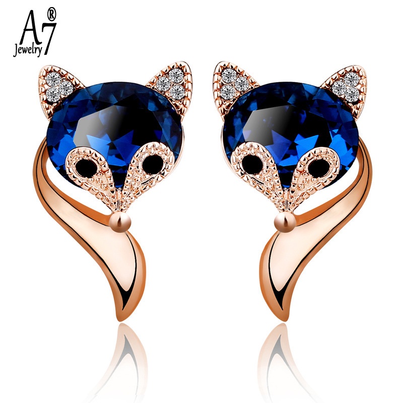 Bông tai mạ bạc 925 đính pha lê thời trang Hàn Quốc thanh lịch cho nữ