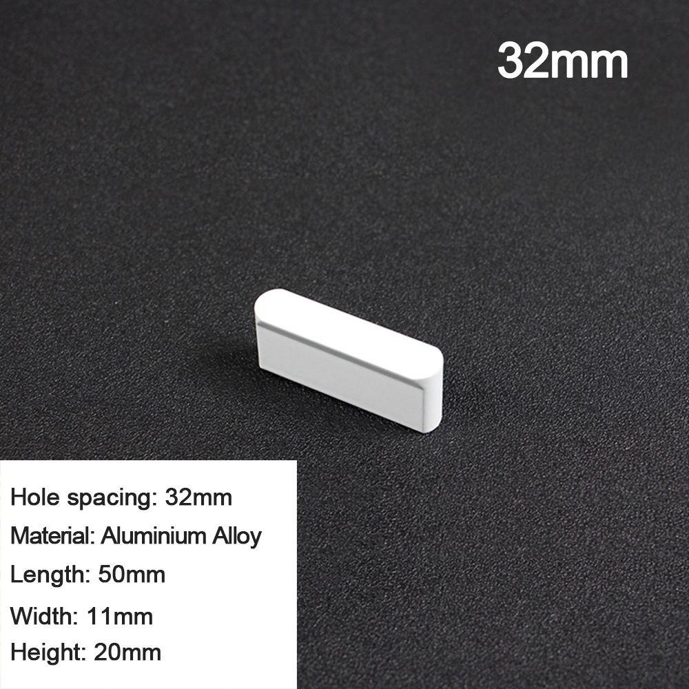 Tay Nắm Cửa Tủ Bằng Hợp Kim Nhôm Cứng Màu Trắng
