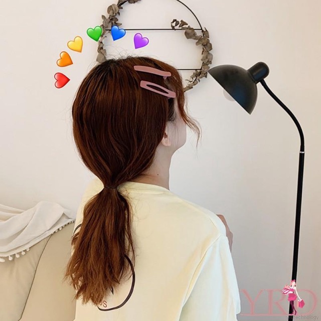 Kẹp mỏ vịt màu bóng tone màu trầm