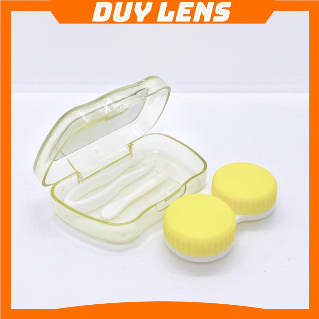 Hộp đựng lens mini có gương nhiều màu xinh xắn - Khay đơn đựng lens cute giá rẻ