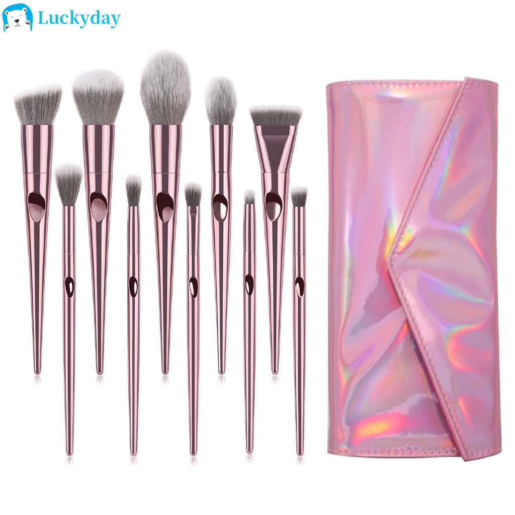 10pcs Fashion Unicorn Makeup Brushes Set Eye Shadow Concealer Powder Blush Women Make Up Tools
