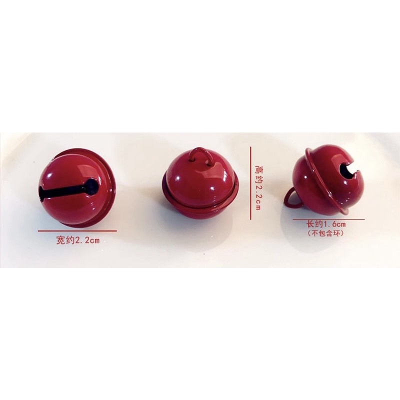 Charm (C349) slime/ Dụng Cụ Charm Trang Trí Hình Lục Lạc (Chuông) mẫu truyền thống (2cm)