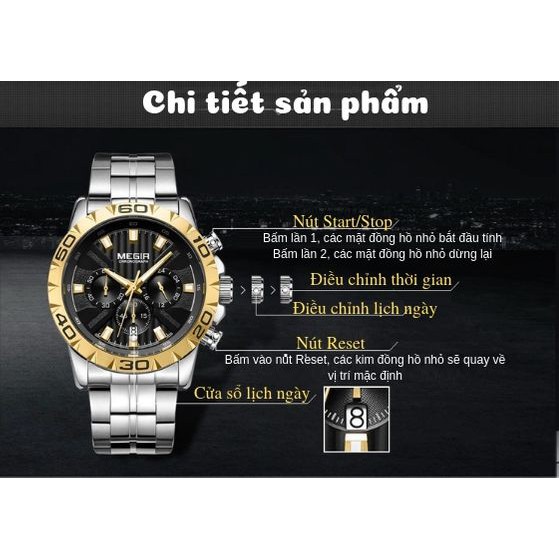 Đồng Hồ Nam Megir KT2087 Chính Hãng 2019 NEW Bảo Hành 12 Tháng Top Brand Luxury Hàng Nhập HongKong - Cửa Hàng Reward I | BigBuy360 - bigbuy360.vn