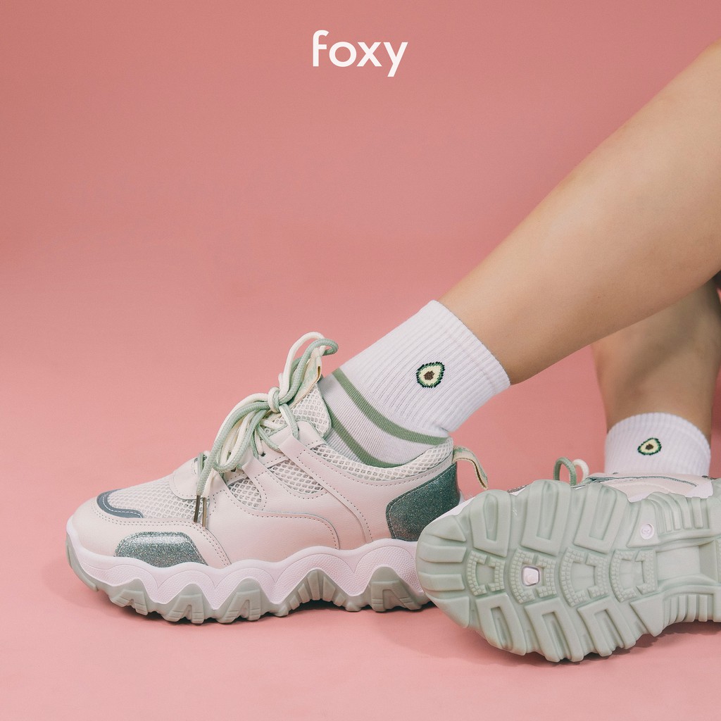 Giày Sneaker Nữ FOXY Tăng Chiều Cao 3 Cm Phong Cách Ulzzang Hàn Quốc - FOX013