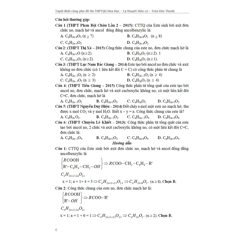 Sách - Tuyệt Đỉnh Công Phá Đề Thi THPT Quốc Gia Hóa Học Chuyên Đề Lý Thuyết Hữu Cơ