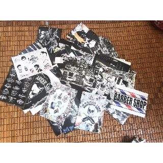 Tranh dán tường baber tiệm tóc khổ A4, A5