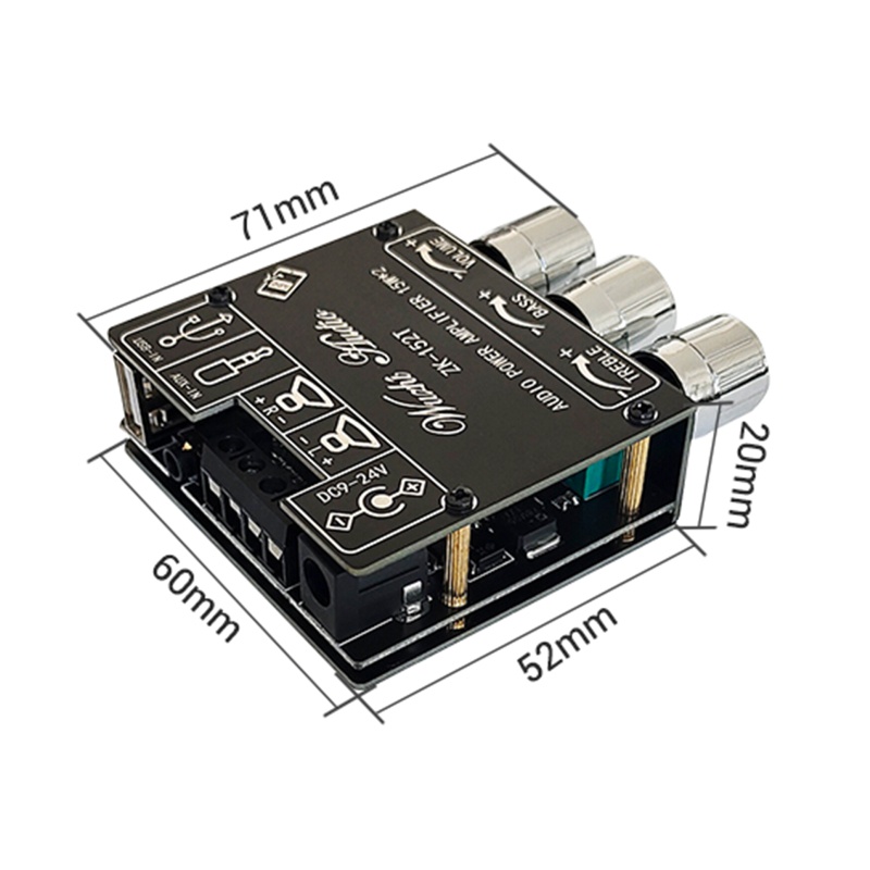 Bảng Mạch Khuếch Đại Âm Thanh Bluetooth Kỹ Thuật Số ZK-152T