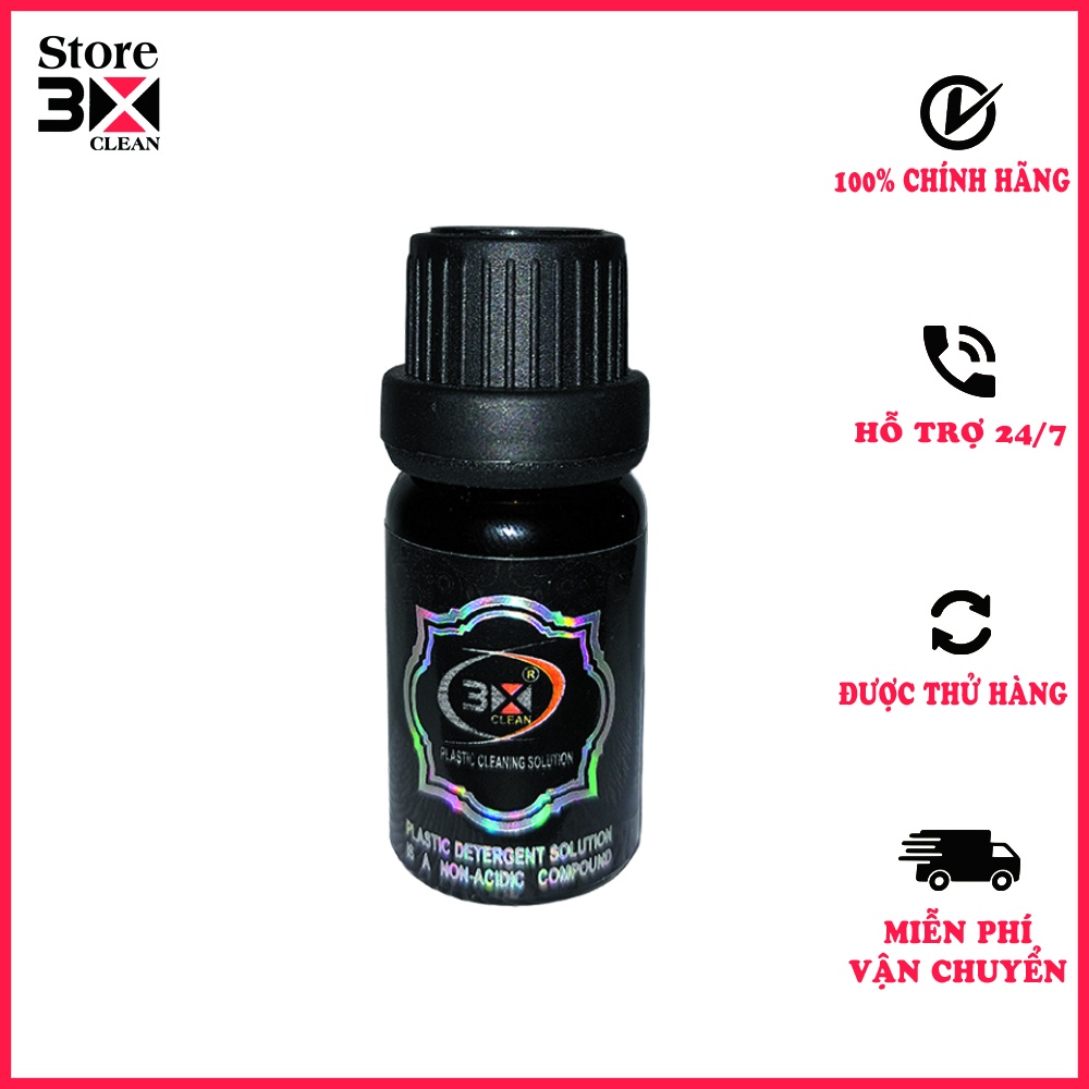 Phục Hồi Nhựa Nhám Đen 3X Clean 10ml.