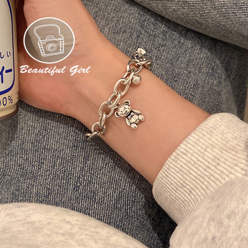 Vòng tay hình gấu dễ thương cho nữ | BigBuy360 - bigbuy360.vn