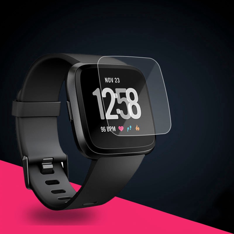 Set 2 Kính Cường Lực Bảo Vệ Màn Hình Đồng Hồ Thông Minh Fitbit Versa