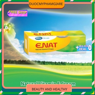 Enat cream 30 g giúp ngăn ngừa lão hoá, làm mịn da, cung cấp vitamin E và dầu jojoba tự nhiên  giúp trẻ hoá da