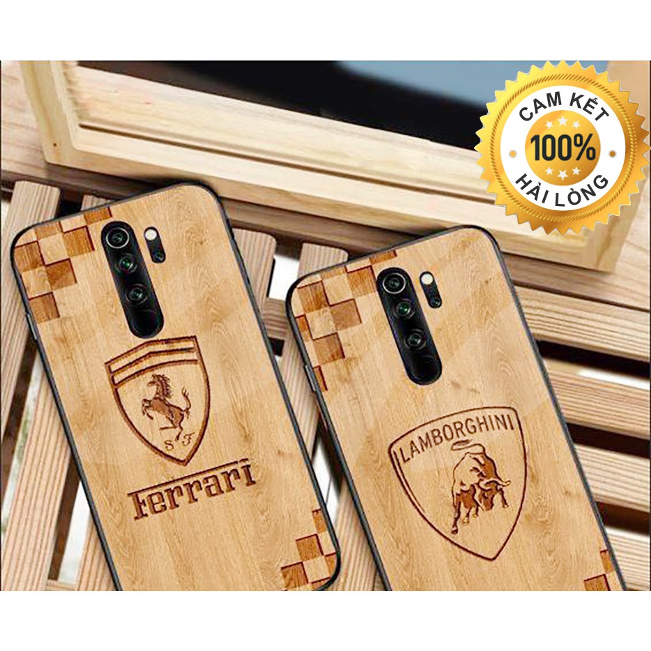 Redmi Note 8 / Note 8 Pro (Nhiều Hình) Ốp Lưng Cao Cấp Giả Gỗ Khắc Hình Logo Cao Cấp