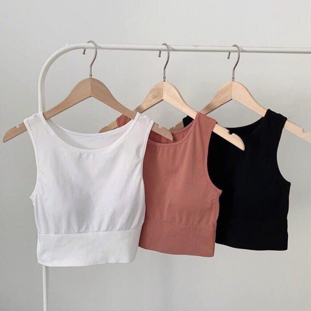 Áo bra, croptop Hàn siêu co giãn, thời trang Hàn 0283