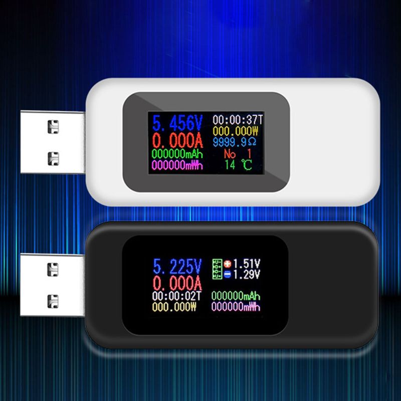 Đồng hồ đo điện áp dòng điện USB có màn hình Oled tiện dụng cho thiết bị điện