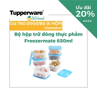 Bộ Hộp Trữ Đông thực phẩm Freezermate 650ml - Tupperware Tặng 2 hộp mini Freezermate