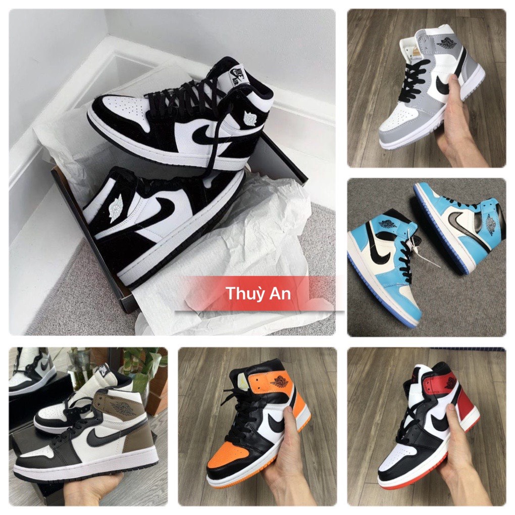 Giày jordan 1 cổ cao các màu hot full size nam nữ full bill box