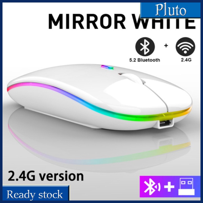 Mới Chuột Không Dây Bluetooth 2.4g Có Đèn Led Nền Dành Cho Game Thủ