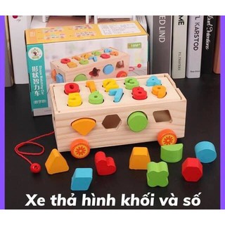 Xe Thả Hình Khối Ghép Số