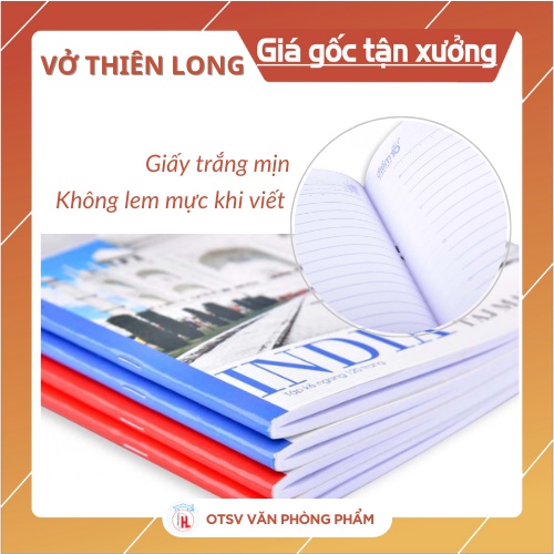 THIÊN LONG ĐIỂM 10 Vở kẻ ngang Kỳ quan thế giới 72 trang, 120 trang láng mịn, không nhòe mực - Hàng cao cấp chính hãng