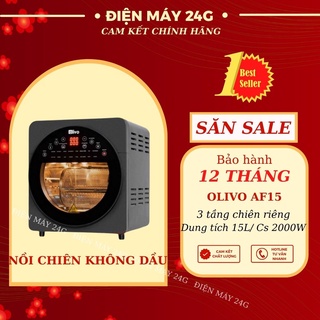 Mua Nồi chiên không dầu OLIVO 15L 9 chức năng nấu đa năng thay thế các thiết bị nhà bếp nấu ăn tự động chuyên nghiệp