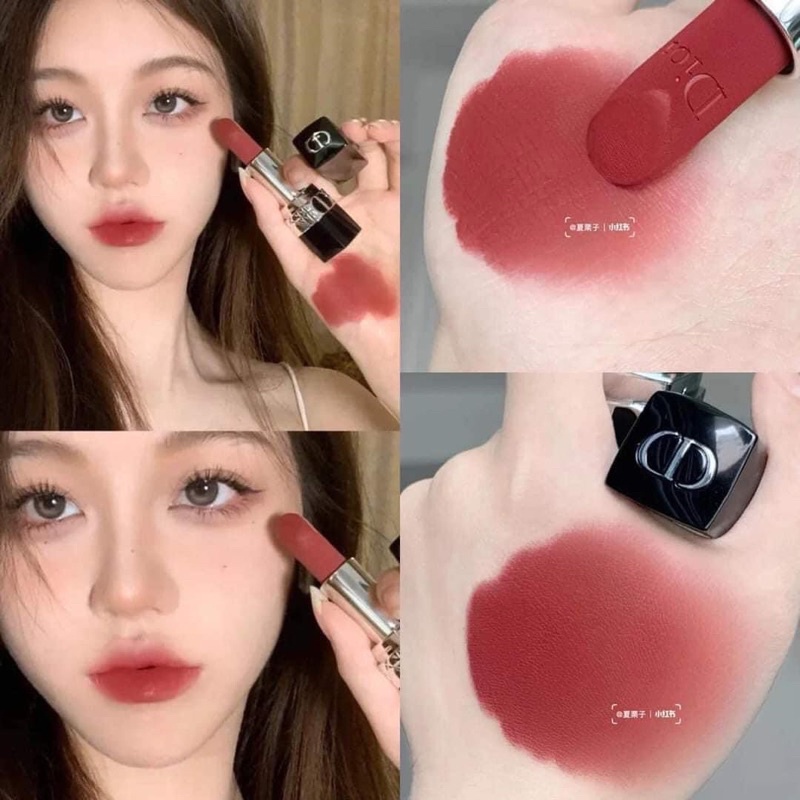 Chính hãng- Son DIOR ROUGE 720 Icóne VELVET Hồng Nâu Gỗ - Lamii Beauty