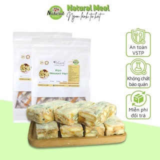 Kẹo hạt Nougat, Kẹo Nougat Hạnh Phúc ăn kiêng ăn vặt thơm ngon Healthy 500gram - Natural Meal