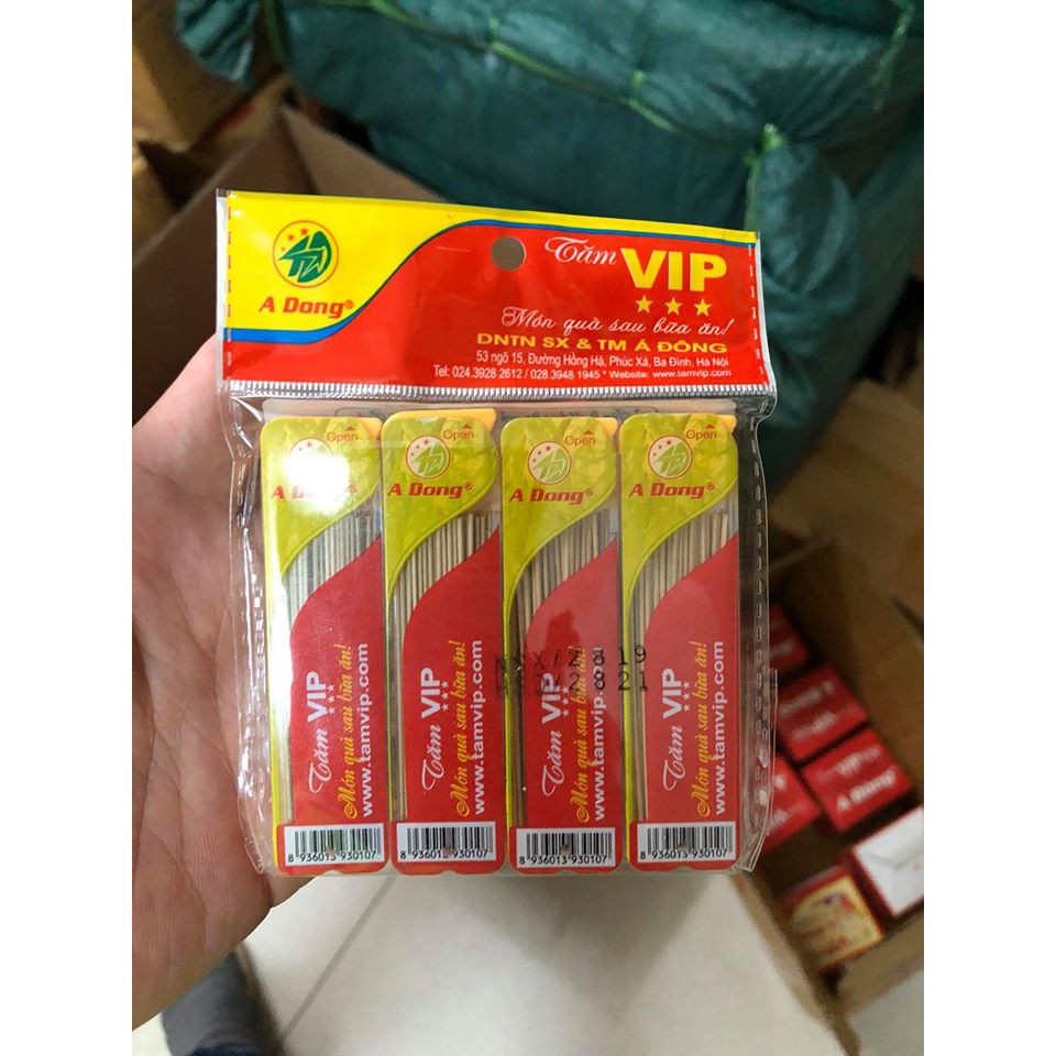 40 Hộp Tăm vip hộp Á Đông (hàng Chính Hãng)