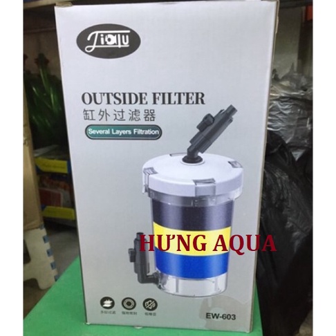 Lọc phụ SUNSUN, lọc thùng bể cá EW 603 (trong suốt), lọc bể cá cảnh (không bơm)