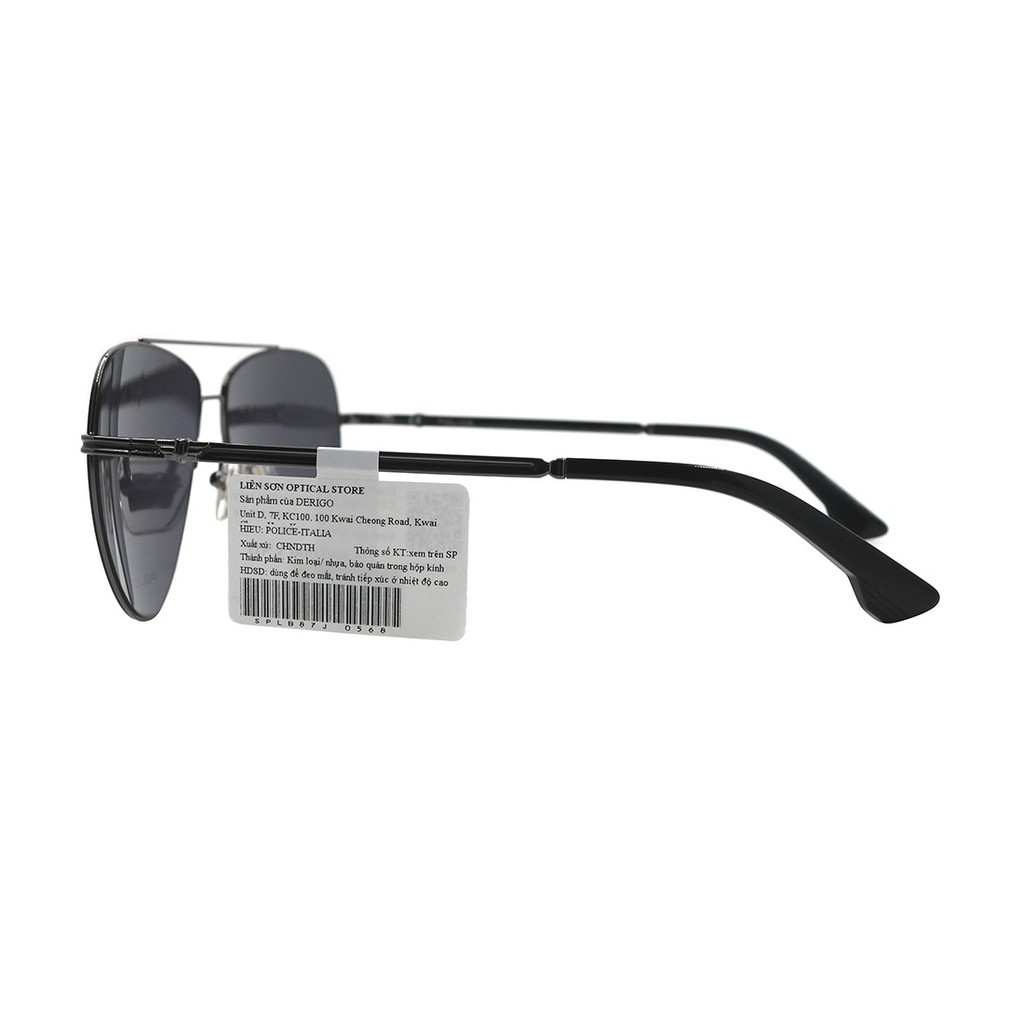 Kính mát Police chính hãng SPLB87J màu sắc thời trang, thiết kế dễ đeo bảo vệ mắt