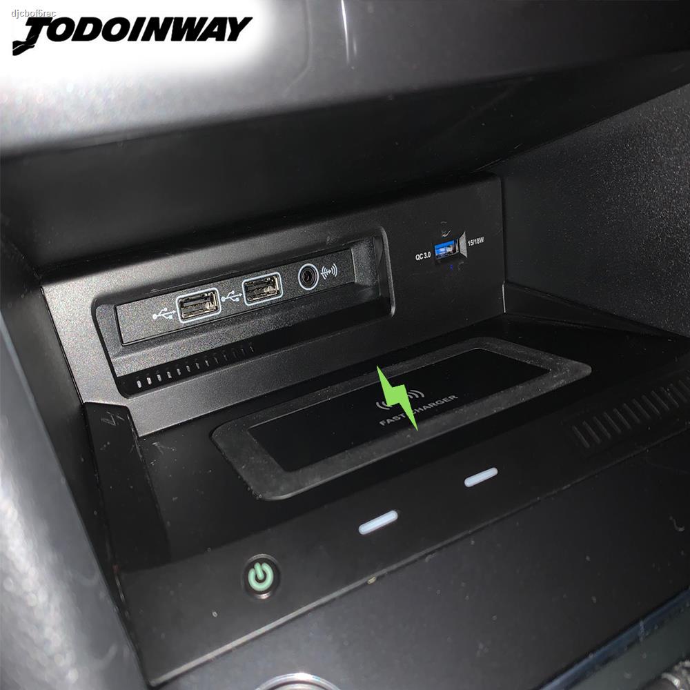 Phụ kiện nội thất ô tô❏Bộ sạc không dây trên ô tô cho Volkswagen Tiguan MK2 2017 bảng sạc không dây giá đỡ điện thoại ch