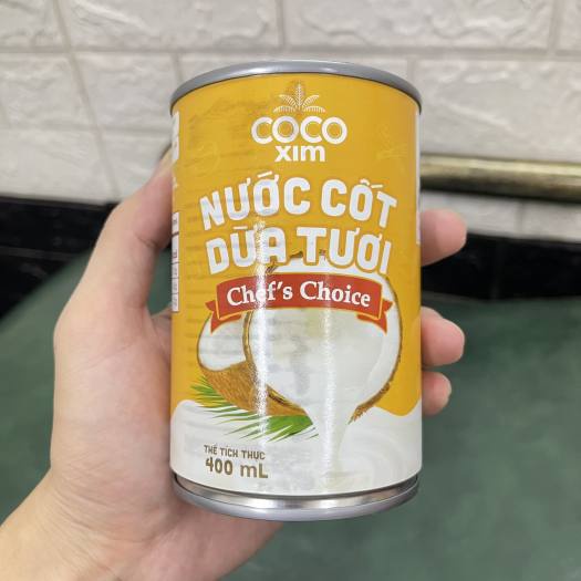 LON 400ml NƯỚC CỐT DỪA TƯƠI COCO XIM