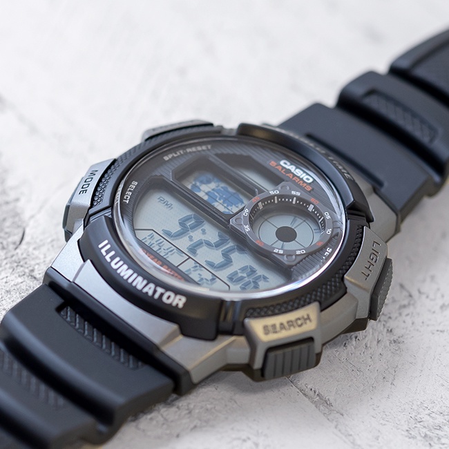 Đồng hồ nam dây nhựa Casio Standard chính hãng Anh Khuê AE-1000W-1BVDF (43mm)