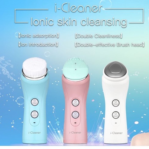 Máy rửa mặt công nghệ siêu âm bổ sung ION 3in1 Nanotime F62 HT Beauty làm sạch da, giảm mụn đầu đen, bã nhờn