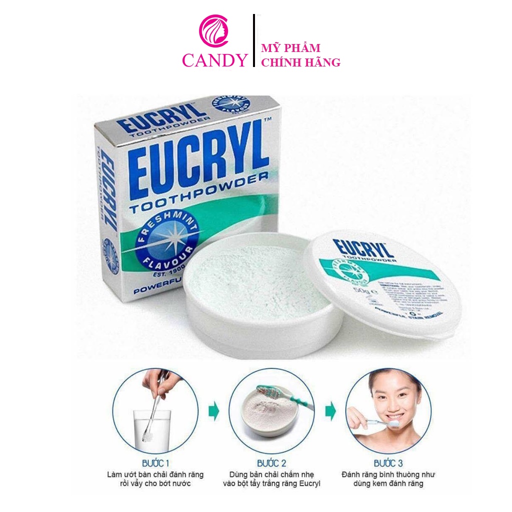 Bột Trắng Răng Eucryl Powerful Stain Removal Toothpowder