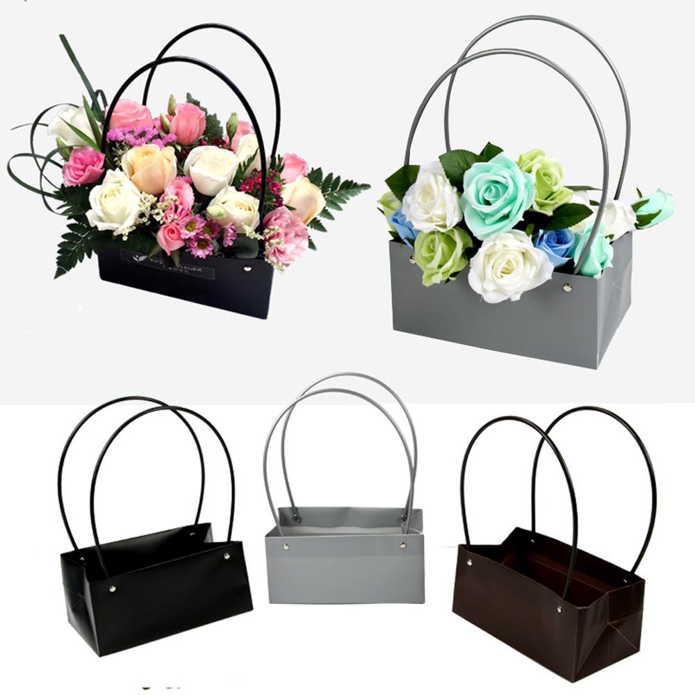 Túi Giấy Kraft Hình Chữ Nhật In Họa Tiết Hoa Trang Trí Tiệc Cưới / Sinh Nhật / Valentine