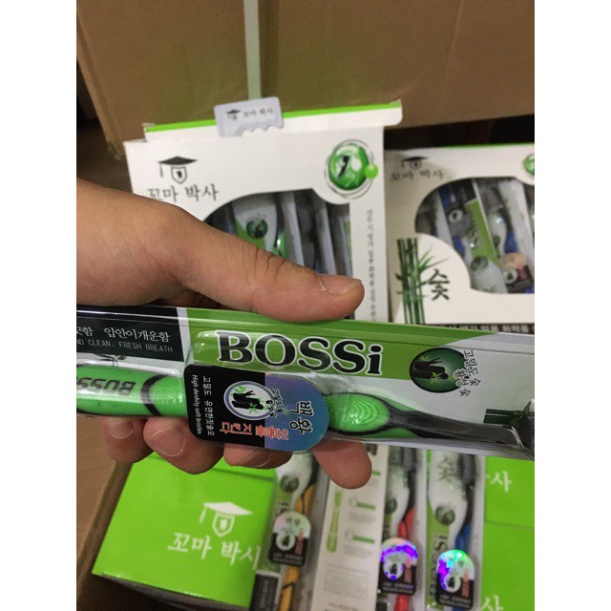 Bàn Chải Đánh Răng ❤️𝑭𝒓𝒆𝒆𝒔𝒉𝒊𝒑❤️ Bàn chải đánh răng Bossi Hàn Quốc Loại 1 mã 921, check được mã vạch hàng chuẩn hàn quốc