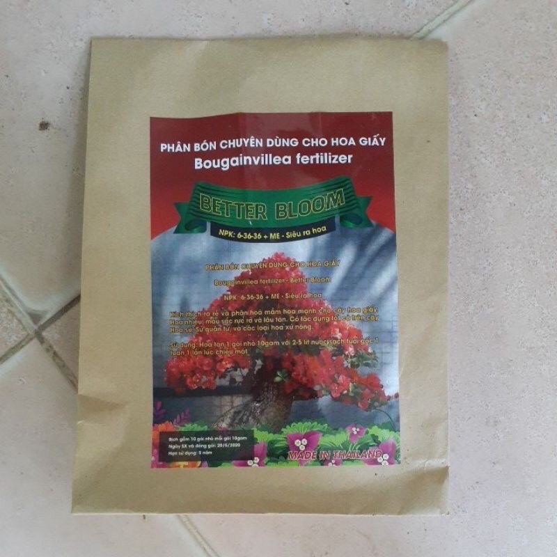 Phân bón chuyên dùng cho hoa giấy Better Bloom NPK - siêu ra hoa