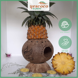 Gáo dừa xông Tinh dầu tự nhiên Trái Thơm| YESCOCO XƯỞNG SX