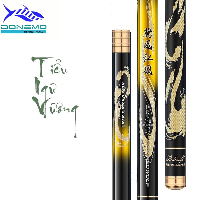 Cần Câu Đài 6H Tiểu Ngư Vương Cần Câu Tay Cacbon Cao Cấp Tặng Kèm Ngọn Phụ CC30