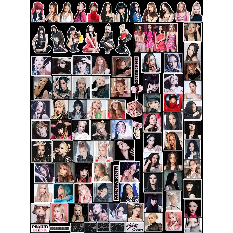 Set 100 Sticker BLACKPINK Dán Trang Trí