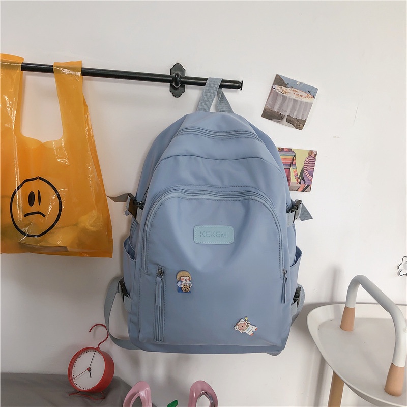 Balo nữ nam balo đi học nhiều ngăn, đẹp đi chơi đựng laptop phong cách ulzzang unisex LADONA BL8