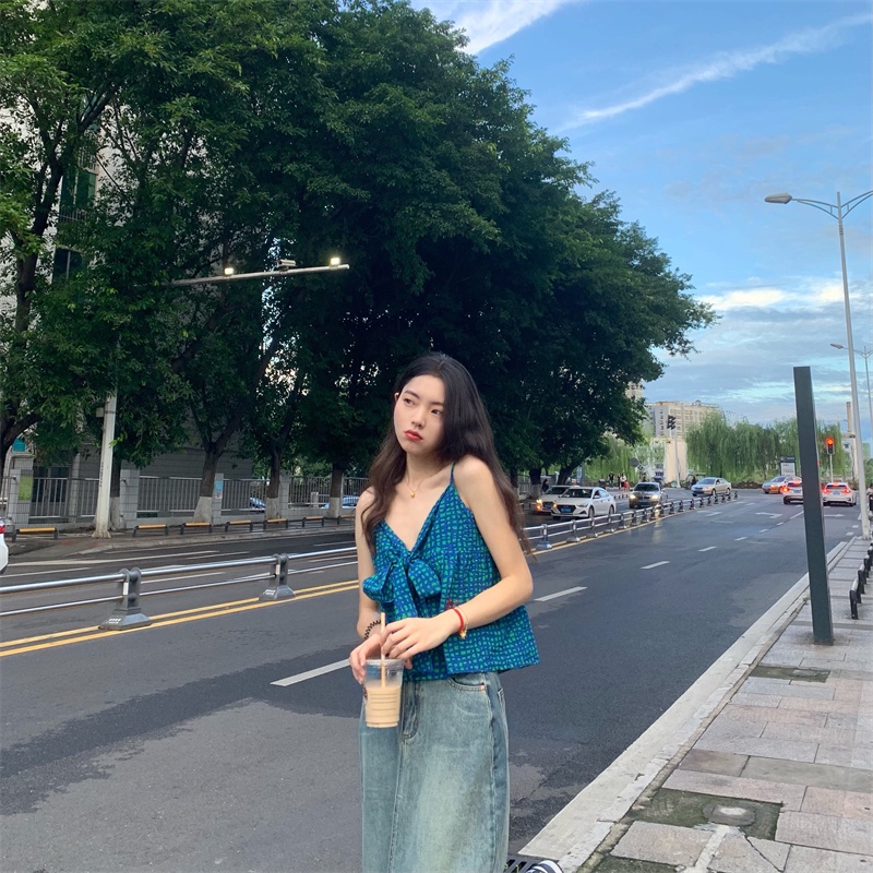 Áo Nữ Ngắn Thắt Nơ Thời Trang Dễ Phối Đồ