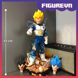 Mô hình siêu phẩm vegeta 3 đầu cực nét có led 55 cm