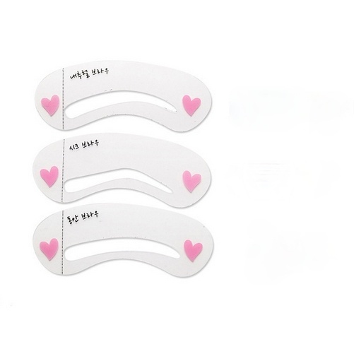 Bộ 3 Thẻ Khuôn Vẽ Lông Mày Đơn Giản Phù Hợp Cho Người Mới Bắt Đầu