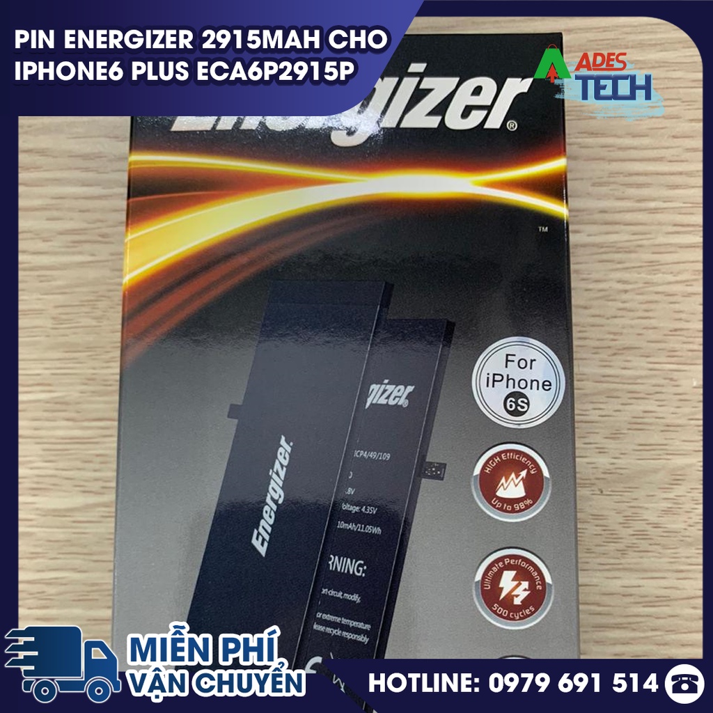 Pin Energizer 2915mAh cho iPhone6 Plus ECA6P2915P - BẢO HÀNH 12 THÁNG