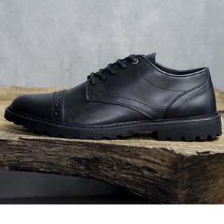 [ ZANE ] Giày nam da bò cao cấp DERBY TIMBERLAND black